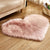 Area Heart Faux Sheepskin Rug - Area Collections