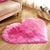 Area Heart Faux Sheepskin Rug - Hot Pink - Area Collections