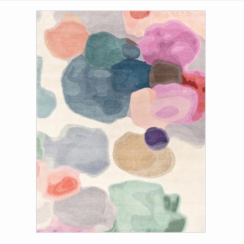 Area Pink Splash Watercolor Rug - Area Collections