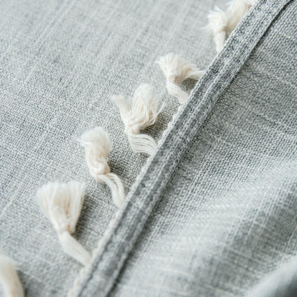 Area Rectangular Embroidery Tassel Tablecloth - Area Collections