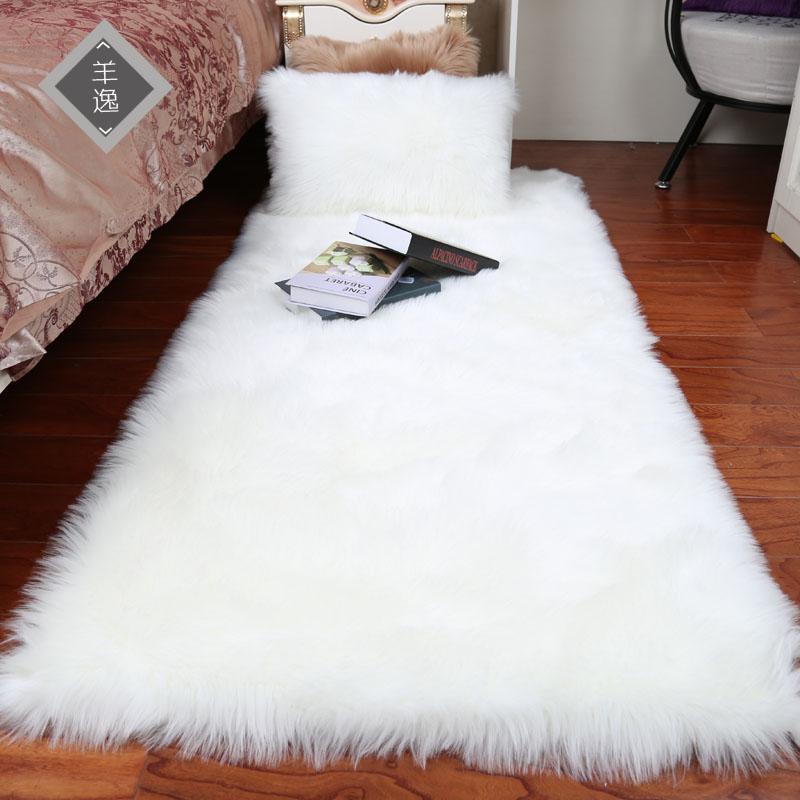 Area Soft Rectangle Faux Sheepskin Rug - Area Collections