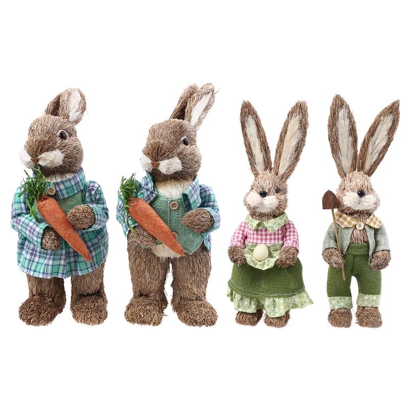 Collectible Easter Bunny in Garden (2 pcs) - Area Collections