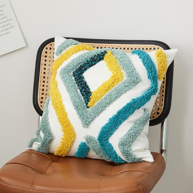 Color Block Tufted Pillow - Area Collections