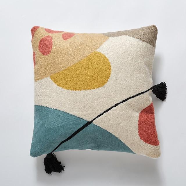 Color Block Tufted Pillow - Area Collections