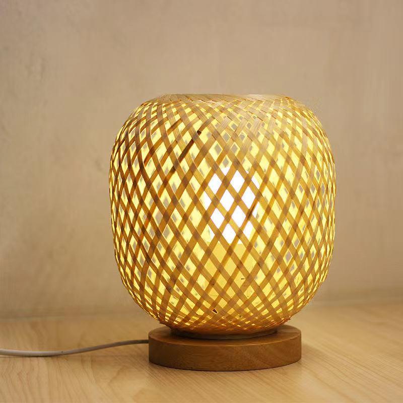 Daiki Bamboo Woven Table Lamp - Area Collections