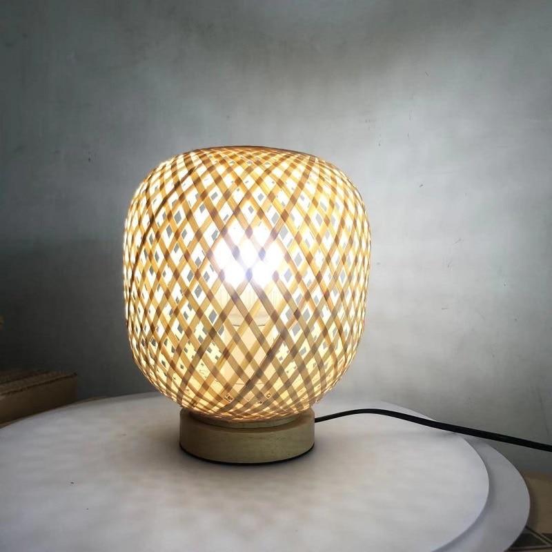 Daiki Bamboo Woven Table Lamp - Area Collections