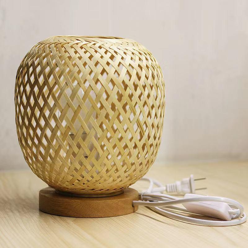 Daiki Bamboo Woven Table Lamp - Area Collections