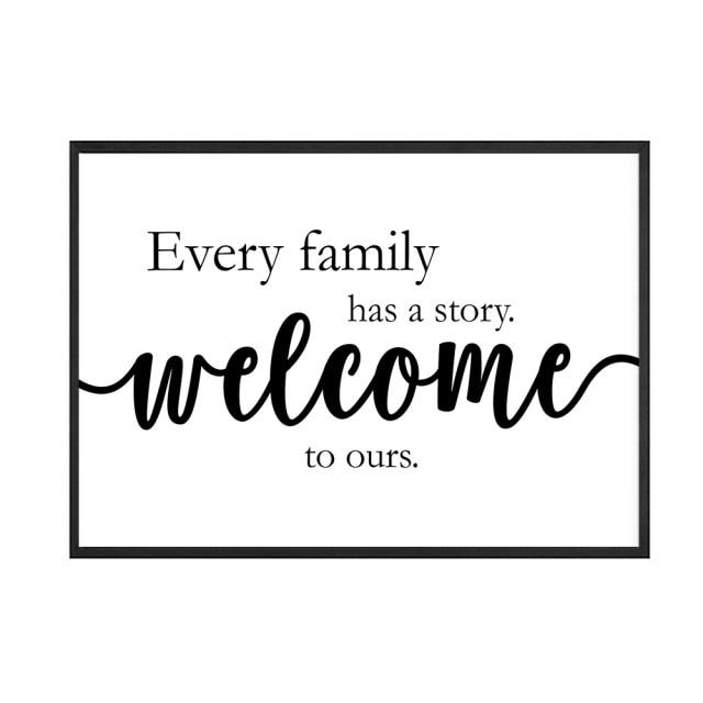 Every Family has a Story Wall Art - Area Collections