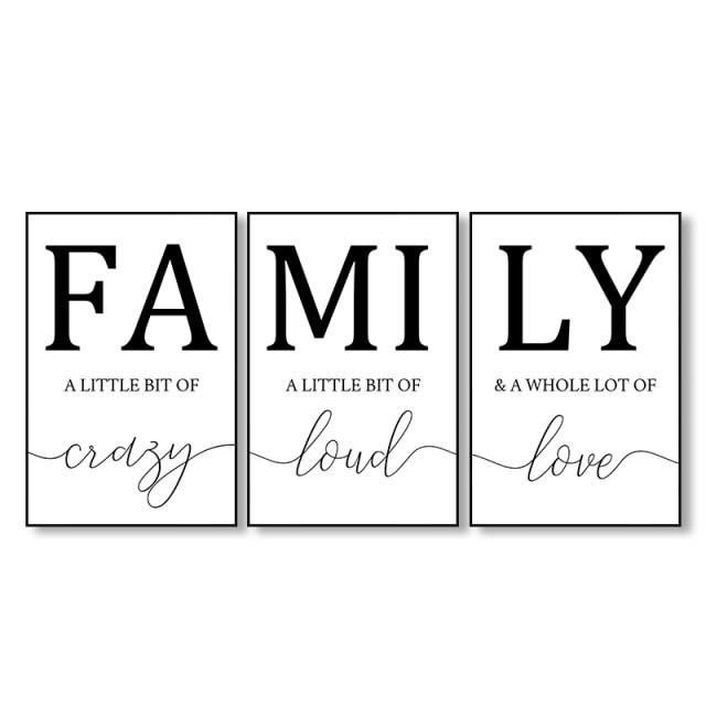 Family a bit of Crazy Wall Art - Area Collections