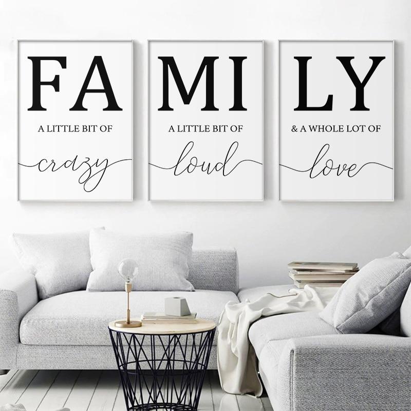 Family a bit of Crazy Wall Art - Area Collections