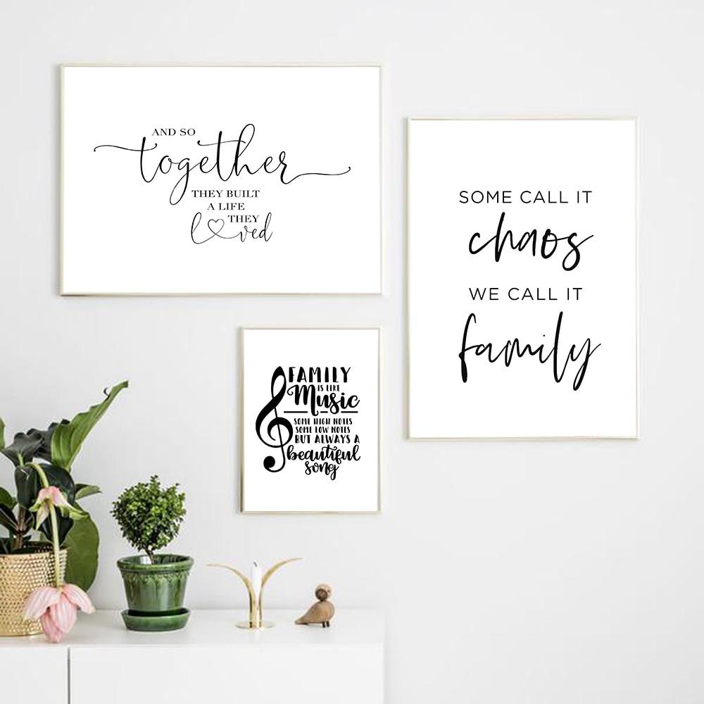 Family Chaos Funny Quote Wall Art - Area Collections