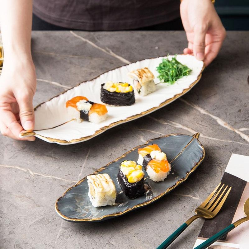 Feather of Gold Plate Tray - Area Collections