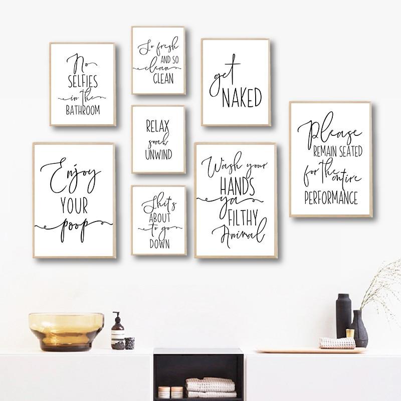 Bedroom Wall Art Funny Text Prints Picture Posters Fun Quotes Home
