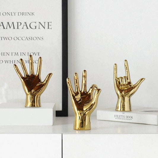 Golden Hand Gesture - Area Collections