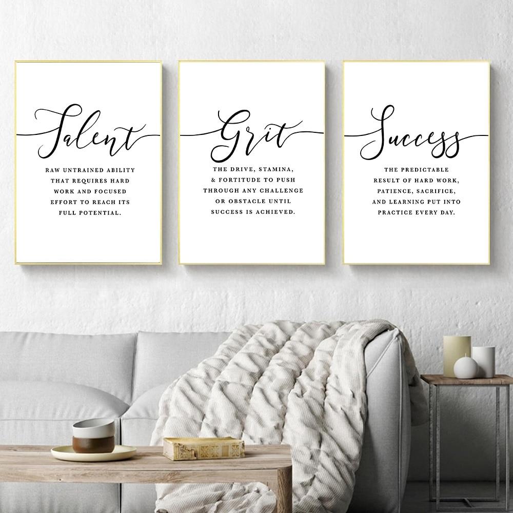 Grit Hustle Grind Canvas Print - Area Collections