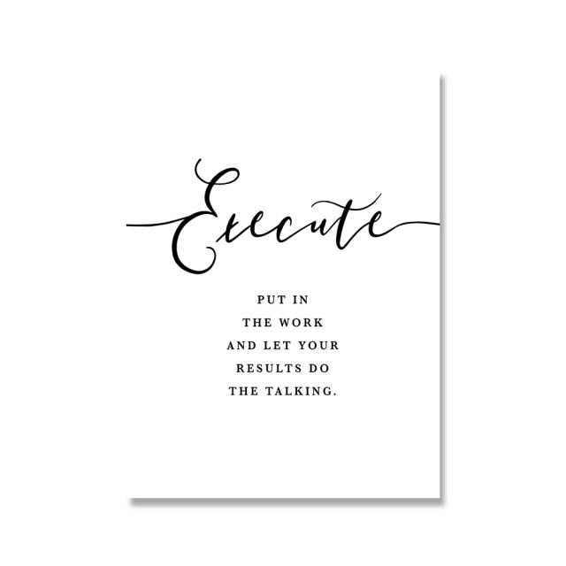 Grit Hustle Grind Canvas Print - Area Collections
