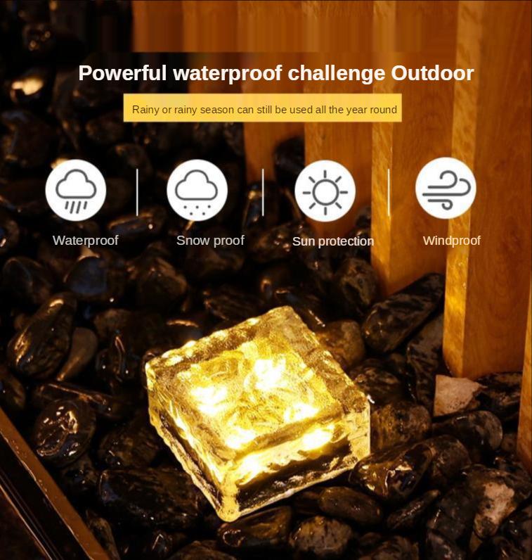 Ice Brick Solar LED Light - Area Collections