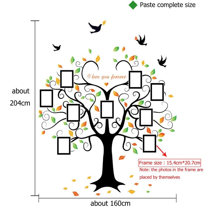 "Love Forever" - Heart- shaped Family Tree ( 2 pcs ) - Area Collections
