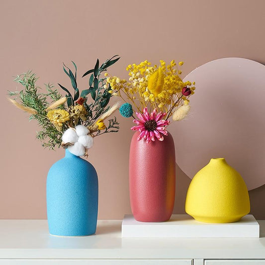 Macaron Ceramic Vase - Area Collections