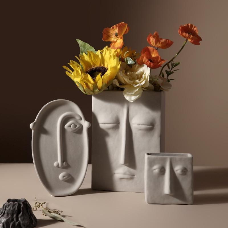 Mayan Inspired Face Vase - Area Collections