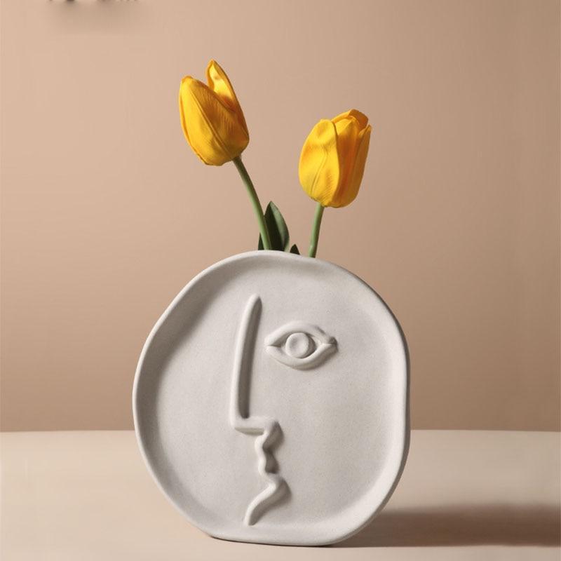 Mayan Inspired Face Vase - Area Collections