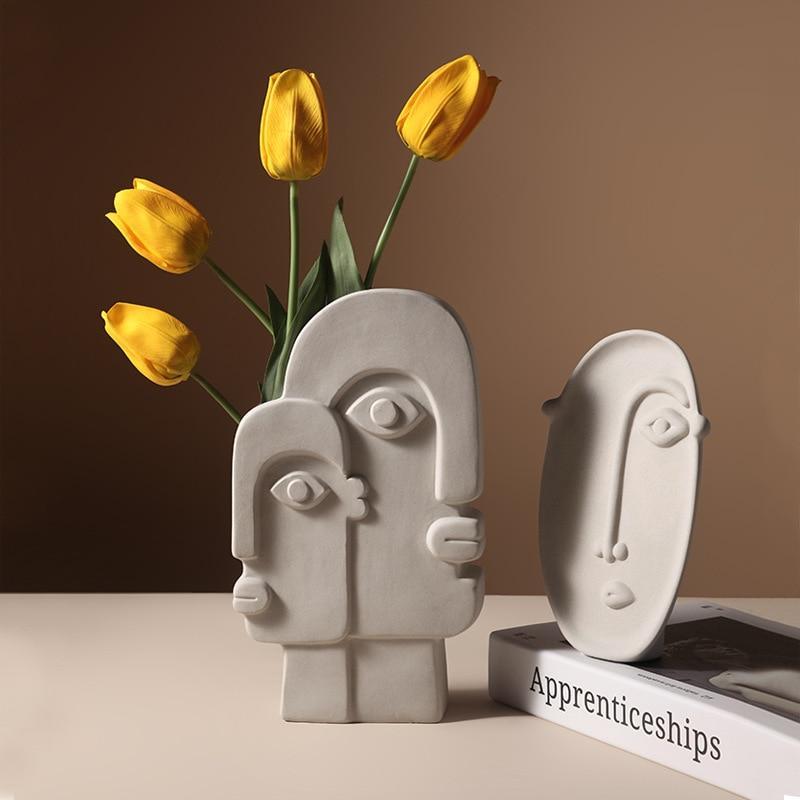 Mayan Inspired Face Vase - Area Collections