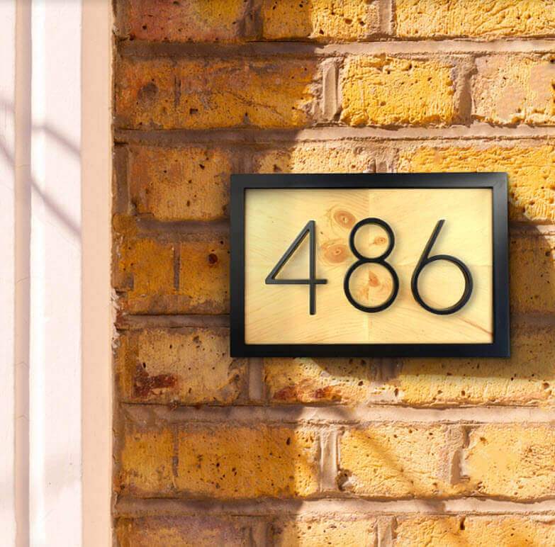 Modern Accent House Number - Area Collections