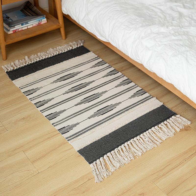 Mustard Gray Moroccan Style Area Rug - Area Collections