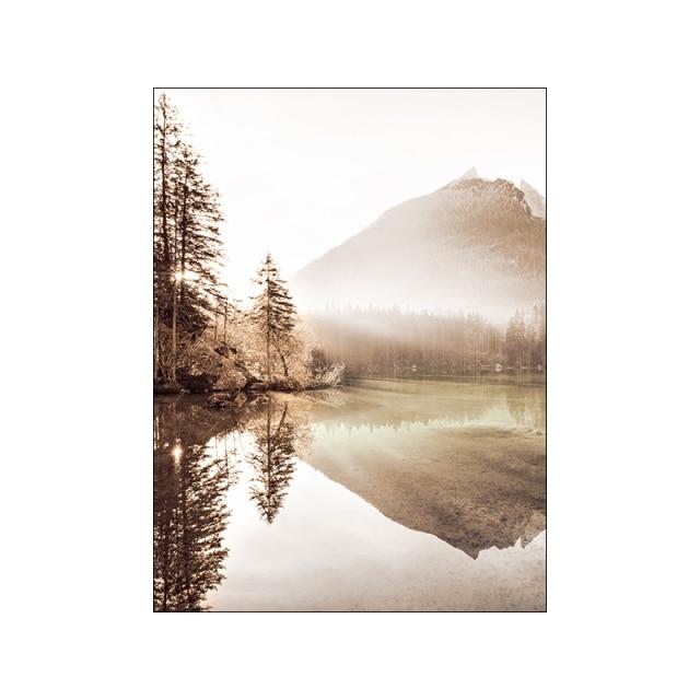 Nordic Landscape Abstract Lines Wall Art - Area Collections