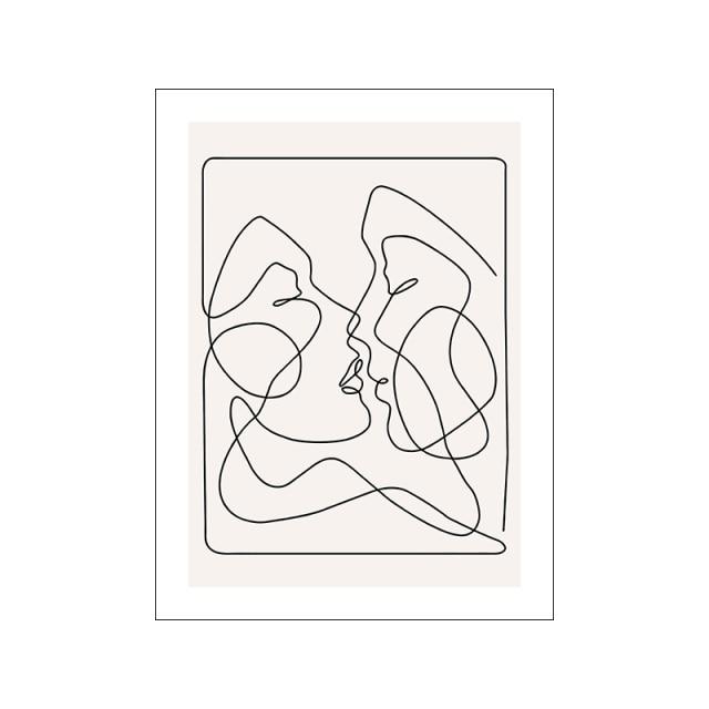 Nordic Landscape Abstract Lines Wall Art - Area Collections