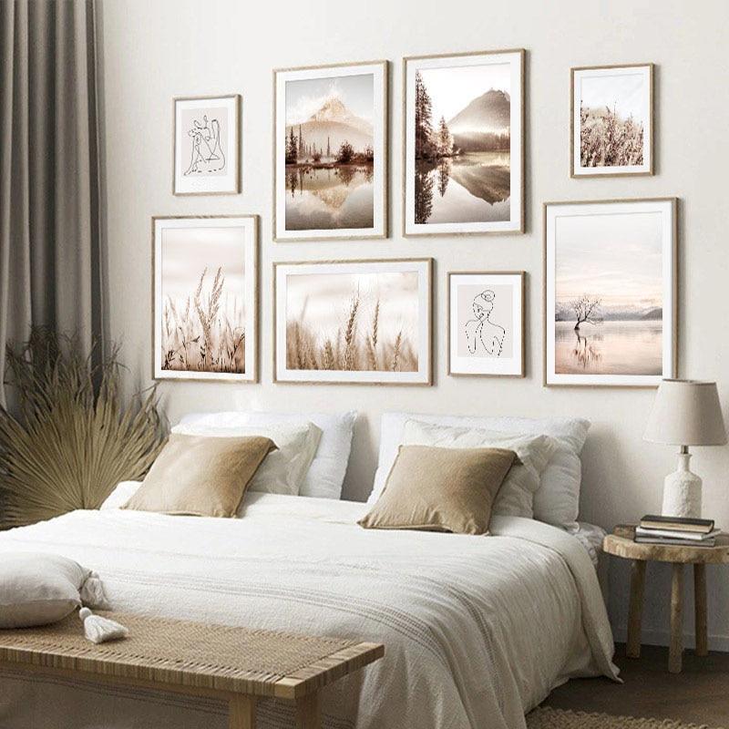 Nordic Landscape Abstract Lines Wall Art - Area Collections