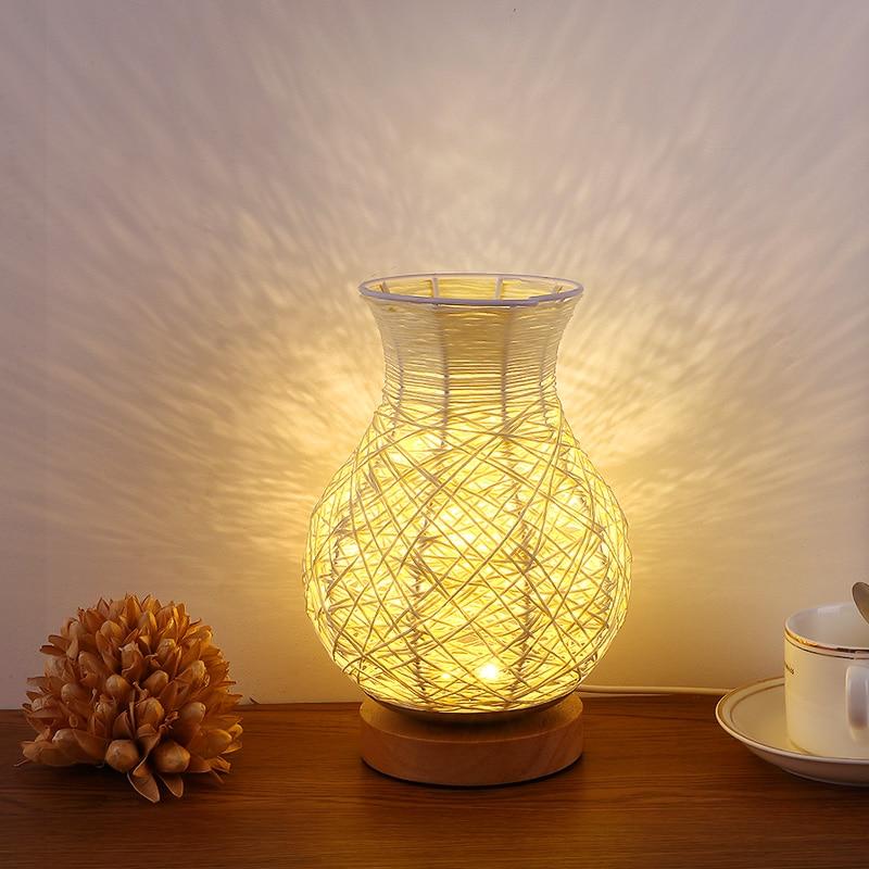 Rattan Vase Table Lamp - Area Collections