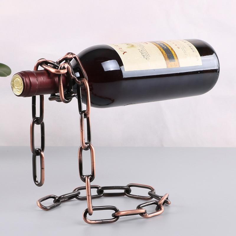 Retro "Chain-Up" Wine Holder - Area Collections