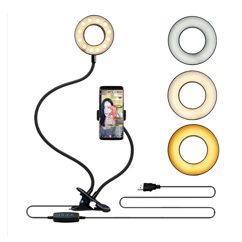 AXNEN 10in Selfie Ring Light with Mobile Phone Holder and Mounting Tripod  Stand | eBay