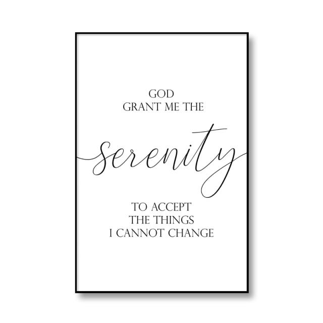 Serenity Courage Wisdom Wall Art - Area Collections