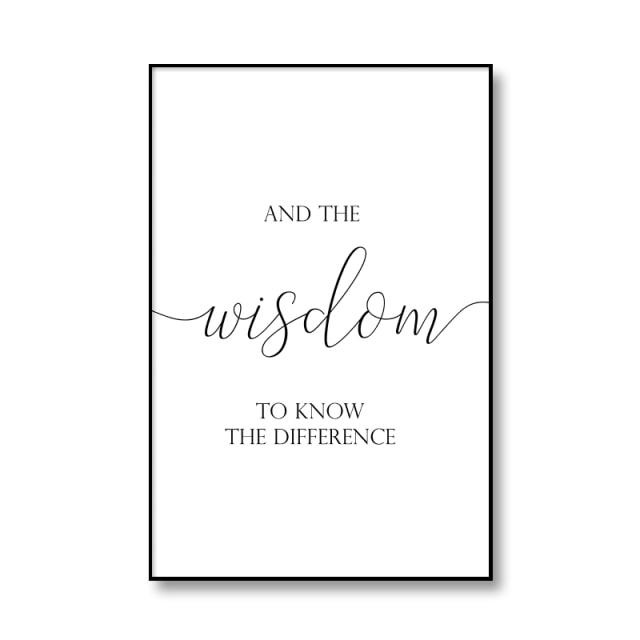 Serenity Courage Wisdom Wall Art - Area Collections