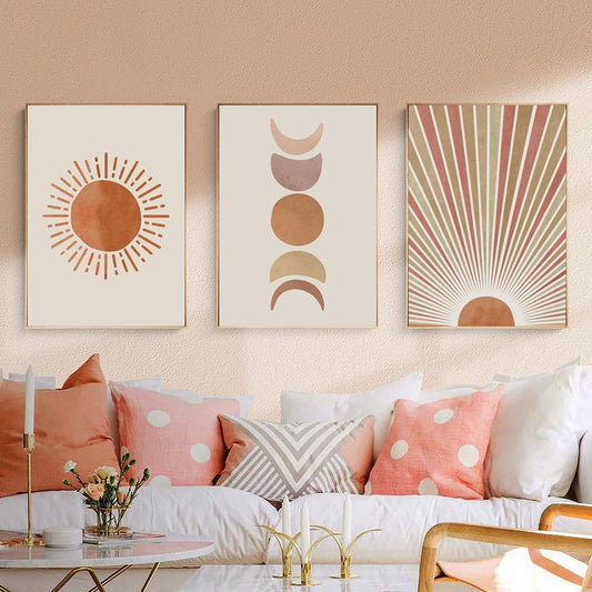 Sun and Moon Boho Wall Art - Area Collections