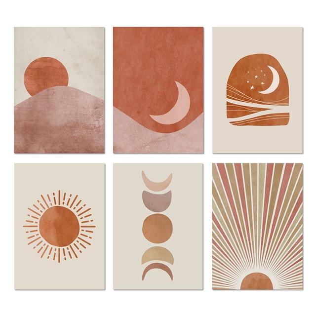 Sun and Moon Boho Wall Art - Area Collections