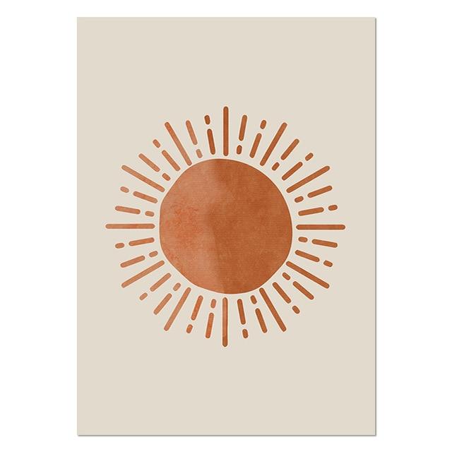 Sun and Moon Boho Wall Art - Area Collections
