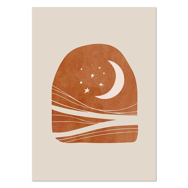Sun and Moon Boho Wall Art - Area Collections