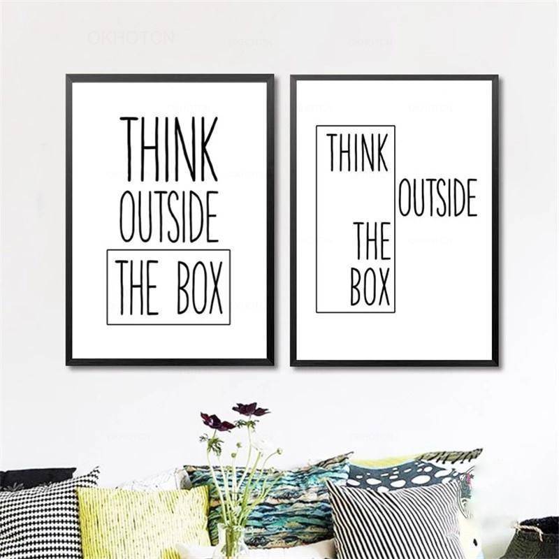 Think Outside The Box Wall Art - Area Collections