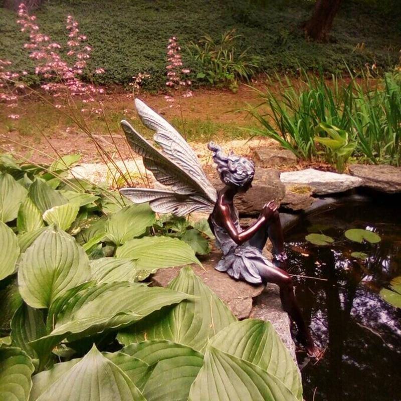 Tudor And Turek Sitting Fairy Statue - Area Collections