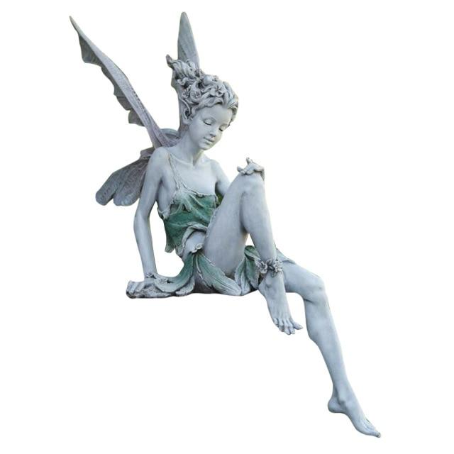 Tudor And Turek Sitting Fairy Statue - Area Collections