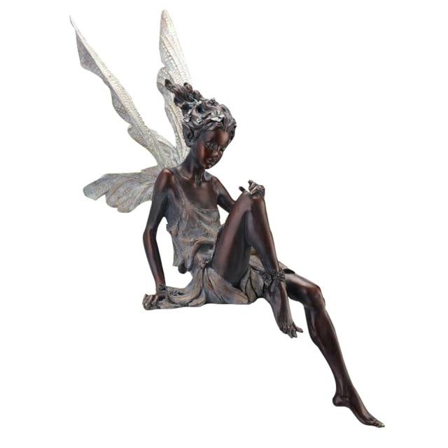 Tudor And Turek Sitting Fairy Statue - Area Collections