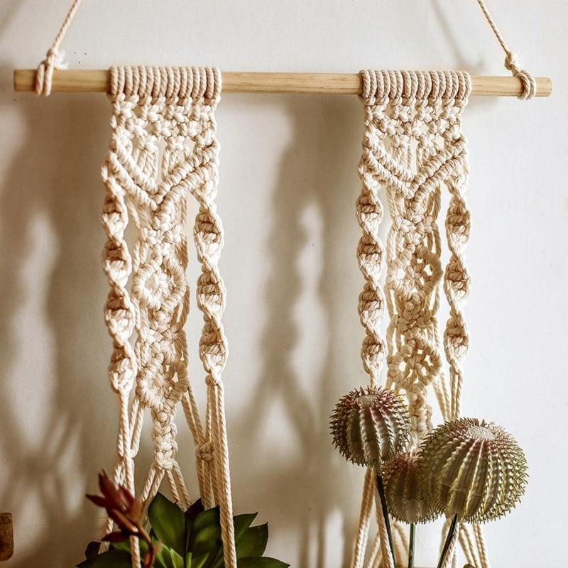 Vintage Macrame Plant Hanger - A pair - Area Collections