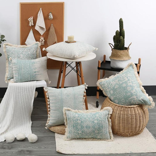 Vintage Pastel Blue Pillow - Area Collections